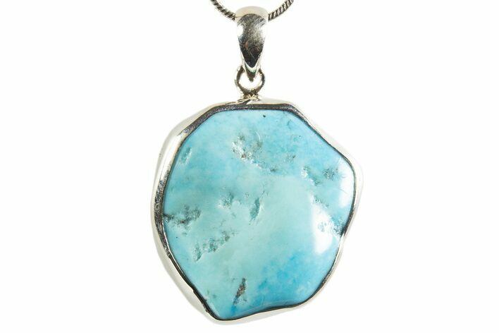 Kingman Turquoise Pendant (Necklace) - Sterling Silver #339692